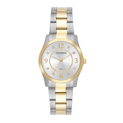Relogio Mondaine Feminino Ref: 99831lpmvba3 Casual Aço Bicolor