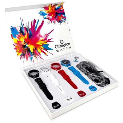 Relógio Champion Watch Ref: Cp31001e Troca Pulseiras