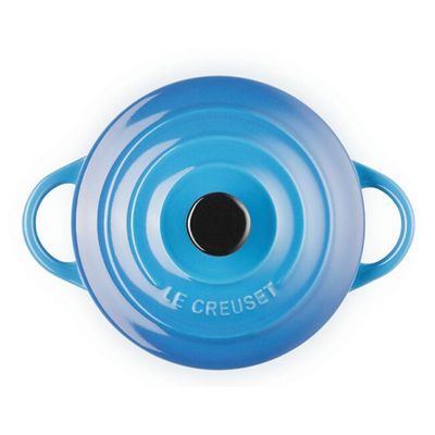 MINI COCOTTE LE CREUSET 250ML 10CM BK/AZUL MARSEILLE 81901100600103