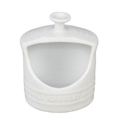 KIT LE CREUSET AÇUCAREIRO E PORTA SAL EM CERÃMICA BRANCO
