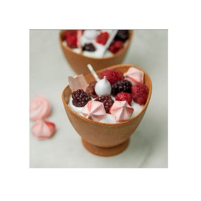 Taça de Sobremesa Pote Cumbuca 200ml Marrom Cerejeira ECO 6un