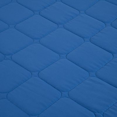 Kit Cobre Leito Colcha Speciale King Matelado Toque Acetinado 400 Fios 3 Peças Azul Royal