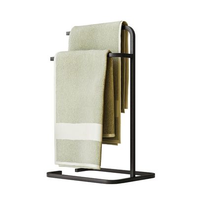 Kit 2 Suporte Porta Papel Toalha Isla Para Pia Bancada Lavabo Duplo Aço D01 Preto Fosco - Lyam Decor