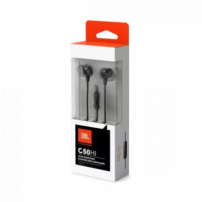 Fone de ouvido Intra-auricular JBL C50HI Preto