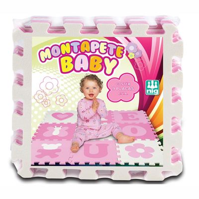 Tapete com Vogais e Figuras - Baby Meninas - NIG