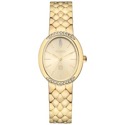 Relógio Euro Feminino Ref: Eu2035zaf/4d Bracelete Oval Dourado