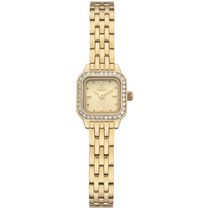 Relógio Technos Feminino Ref: 1042ab/1x Retangular Mini Dourado