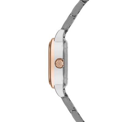 Relógio Euro Feminino Ref: Eu2036yvf/4k Casual Retangular Bicolor