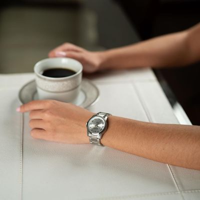 Relógio Seculus Feminino Ref: 20954l0svna4 Casual Aço Prateado
