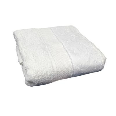 Toalha de Banho Melody com Renda Naira Bouton Rose