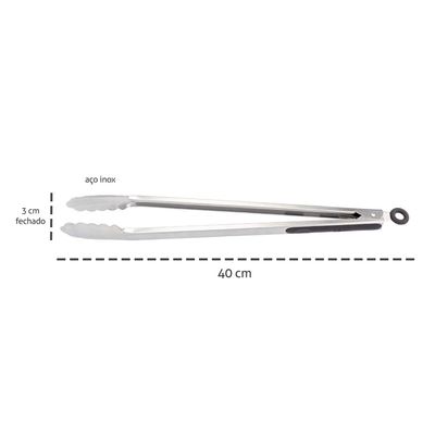 Luva Termica Silicone e Pegador Inox Profissional Kit Cozinha