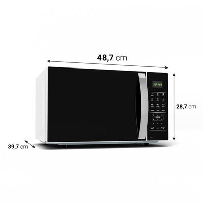 Micro-ondas Britânia 28L Branco Espelhado Limpa Fácil BMO30 127V