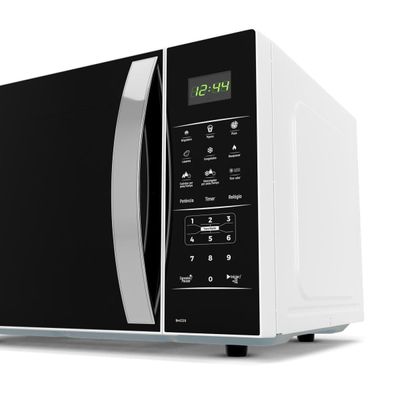 Micro-ondas Britânia 28L Branco Espelhado Limpa Fácil BMO30 127V