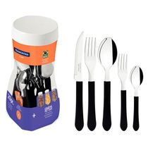 Faqueiro Inox 20 Peças Leme Preto Tramontina