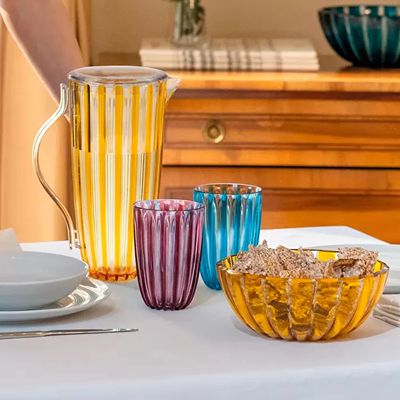 JARRA GUZZINI COM TAMPA EM BIO PLÁSTICO 1,7L DOLCEVITA AMARELO AMBER 123800151