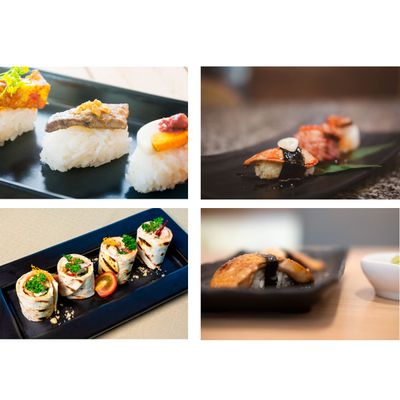 Bandeja Preta Retangular Bar Petiscos Cafe Sushi 10un