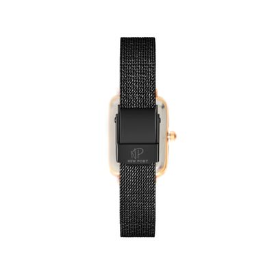 Relógio Quadrado Feminino De Pulso Analógico Casual New Port