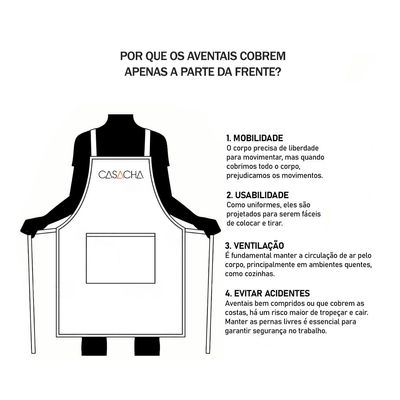 Avental Verde Matte e Bandana Algodao Restaurante Bar Vegano