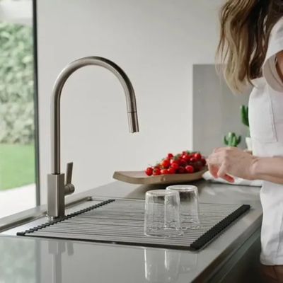 GRADE FRANKE ESCORREDORA FLEXÍVEL MULTIUSO EM AÇO INOX 46,8X42CM 18542