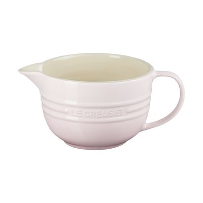 KIT LE CREUSET BOWL DE PREPARO 2L E TRAVESSA RETANGULAR HERITAGE 26CM SHELL PINK
