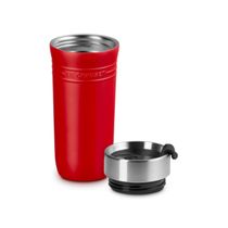 CANECA LE CREUSET TÉRMICA ON THE GO EM AÇO INOXIDÁVEL 350ML VERMELHO 41067190600001