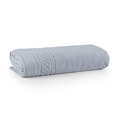 Toalha de Banho Yara 1,50m x 75cm 01 Peça 100% Algodão 530g/m² - Cinza