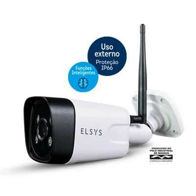 Câmera de Segurança WiFi Externa Elsys WB3F