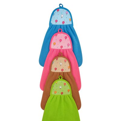 TOALHA BATE MÃO COM ALÇA 25 CM X 38 CM  verde