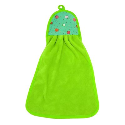 TOALHA BATE MÃO COM ALÇA 25 CM X 38 CM  verde