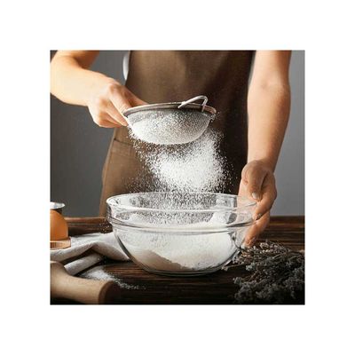 Peneira Inox Cabo Aço Cozinha Confeitaria 14cm