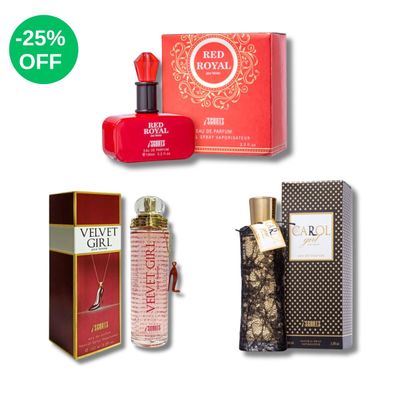 Kit com 3 Perfumes Importados Iscents Femininos Eau de Parfum 100ml