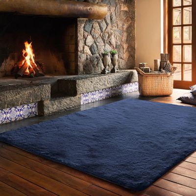 Tapete Melody 140cm x 200cm Azul Jolitex