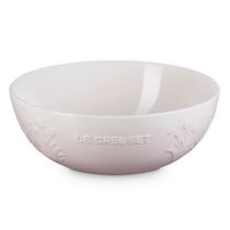 MULTI BOWL LE CREUSET JARDIN EM CERAMICA COM RELEVO 3,6L SHELL PINK 80040607770003