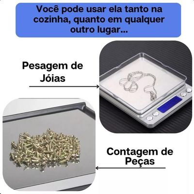 Mini Balança Digital De Alta Precisão 0,01g a 2kg Profissional