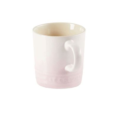 KIT LE CREUSET 2 CANECAS 350ML E POTE DE BISCOITO EM CERÂMICA SHELL PINK