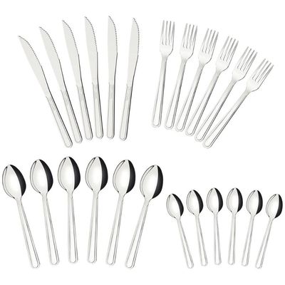 Conjunto de Talher 24 Peças Inox Buzios Tramontina Original