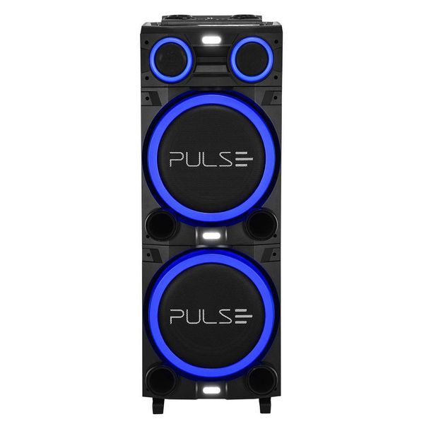 Caixa de Som Torre Multilaser Pulse Double SP156 Bluetooth 2700W RMS Luz LED Bivolt