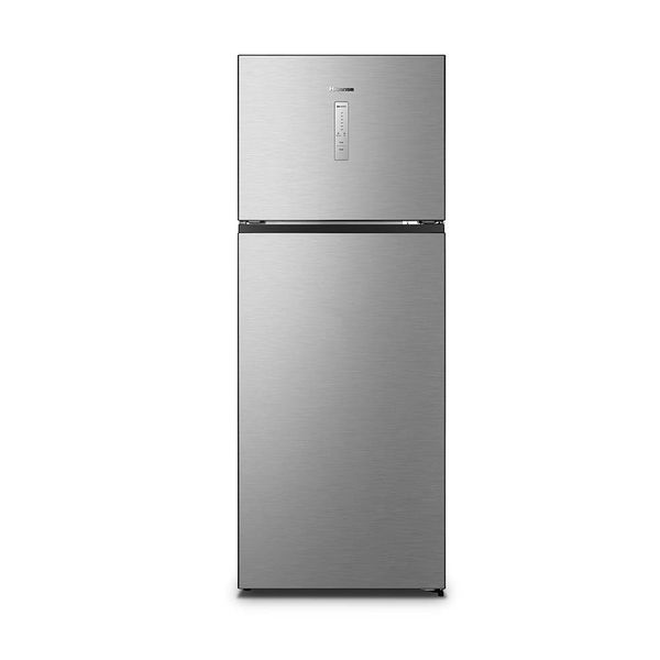 Geladeira Hisense Frost Free 466L Duplex Inverter RT3N461 Portas Planas Prateleiras de Vidro Econômica Inox Inox / 110
