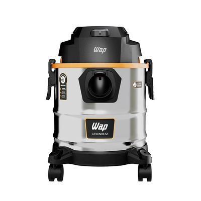 Aspirador de Pó e Água Wap GTW 1600W 12L com Função Sopra Folhas – Inox/Preto/Amarelo Amarelo,Inox,Preto / 220