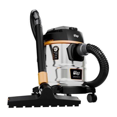 Aspirador de Pó e Água Wap GTW 1600W 12L com Função Sopra Folhas – Inox/Preto/Amarelo Amarelo,Inox,Preto / 220