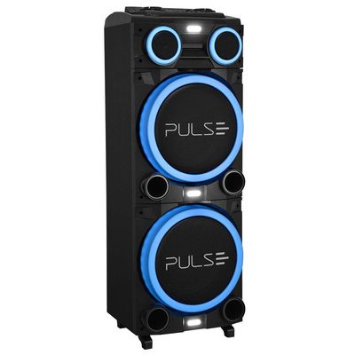Caixa de Som Torre Multilaser Pulse Double SP156 Bluetooth 2700W RMS Luz LED Bivolt