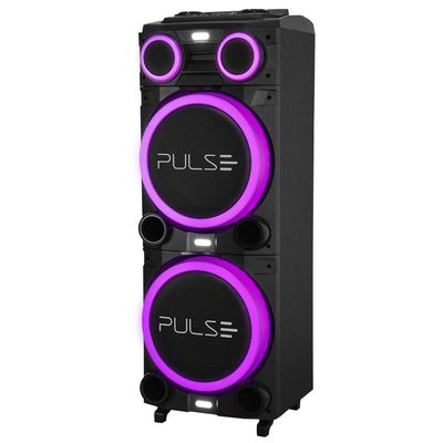 Caixa de Som Torre Multilaser Pulse Double SP156 Bluetooth 2700W RMS Luz LED Bivolt