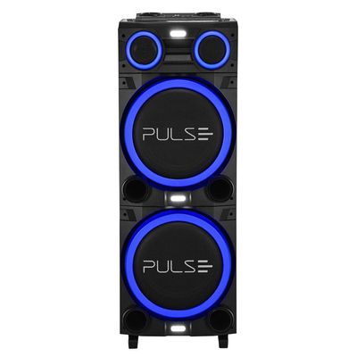 Caixa de Som Torre Multilaser Pulse Double SP156 Bluetooth 2700W RMS Luz LED Bivolt