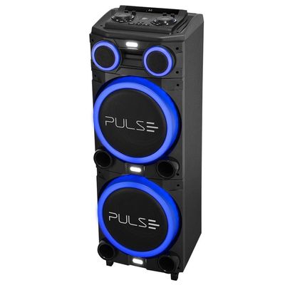 Caixa de Som Torre Multilaser Pulse Double SP156 Bluetooth 2700W RMS Luz LED Bivolt