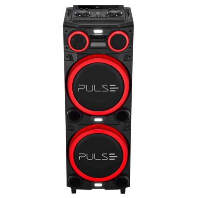 Caixa de Som Torre Multilaser Pulse Double SP156 Bluetooth 2700W RMS Luz LED Bivolt