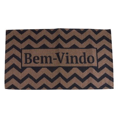 Tapete Capacho Cazza Frases em Algodão 40x70cm - Item Sortido UNICA
