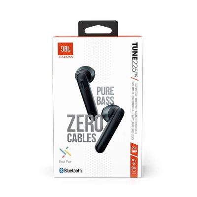 Fone de Ouvido Intra-Auricular JBL Tune 225TWS Sem Fio Branco UNICA