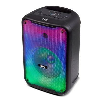 Caixa de Som Amplificada Bluetooth Philco 250W PCX3800 Flash Lights UNICA