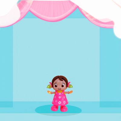 Boneca Dançante Interativa Rosa com Luzes e Música Infantil