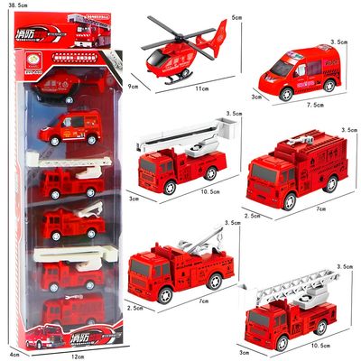 Conjunto de 6 Miniaturas de Veículos para Crianças – Brinquedos Educativos e Divertidos | Vermelho